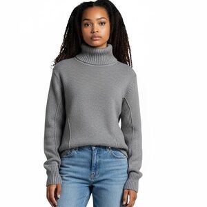 H&M Edition Mohair/Wool Blend Cozy Gray Knit Sweater NWT